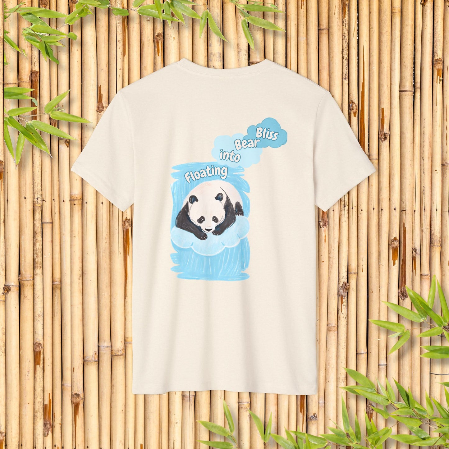 Unisex Recycled Organic T-Shirt - Floating Bliss Panda