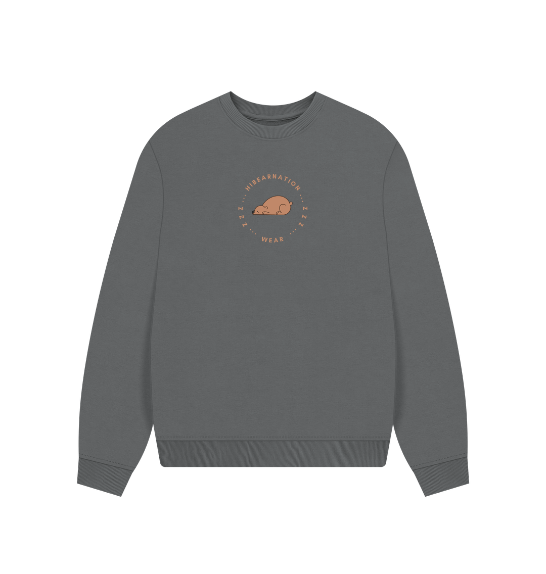 Slate Grey Grizzly Bear Loungewear Sweater