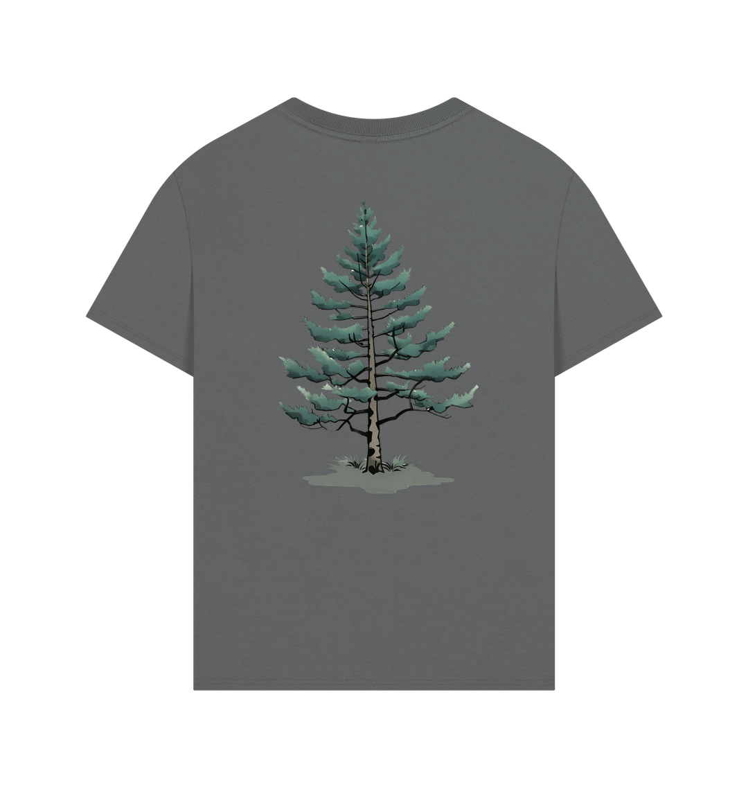 Black Bear and Lonely Pine on an Oversized Tee