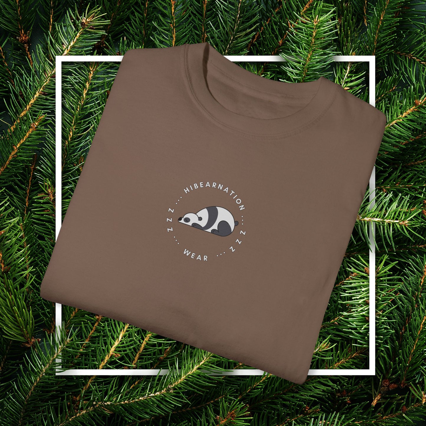 Unisex Garment-Dyed T-Shirt - Chill Bear & Panda Design | Perfect for Nature Lovers
