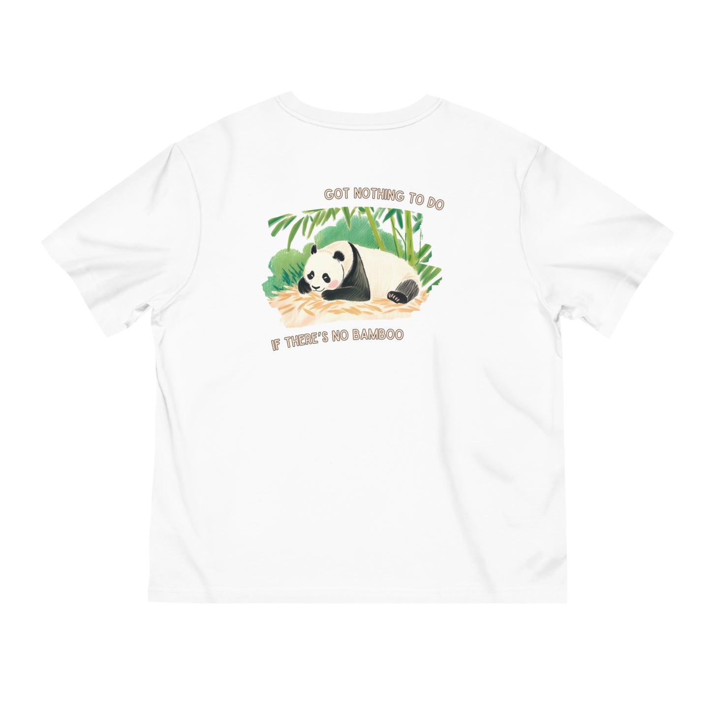 Unisex Panda Relaxation T-Shirt - "Got Nothing to Do If There's No Bamboo" Design