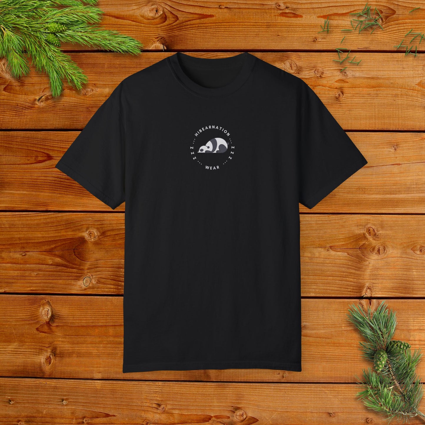 Unisex Garment-Dyed T-Shirt - Chill Bear & Panda Design | Perfect for Nature Lovers