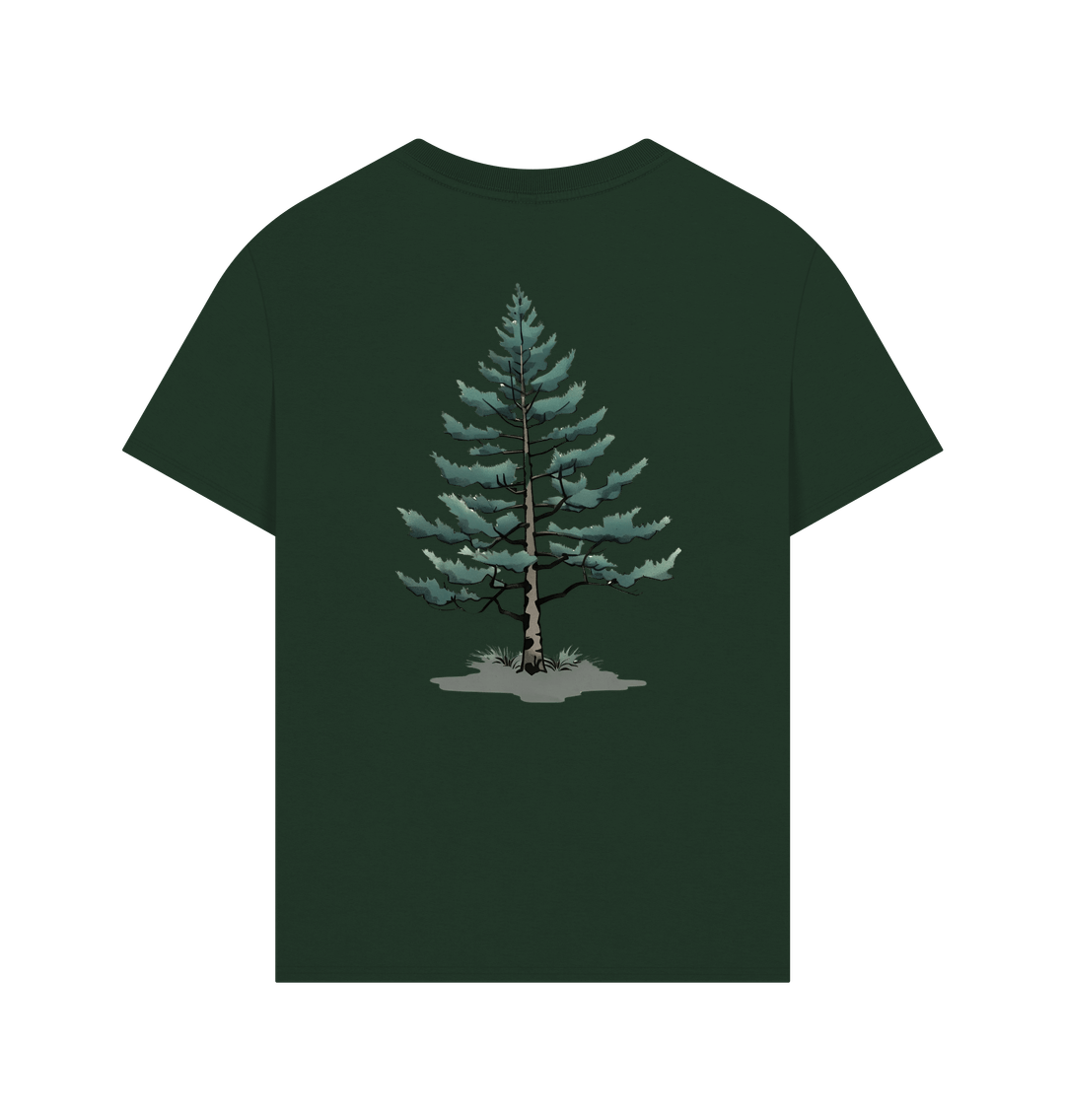 Black Bear and Lonely Pine on an Oversized Tee