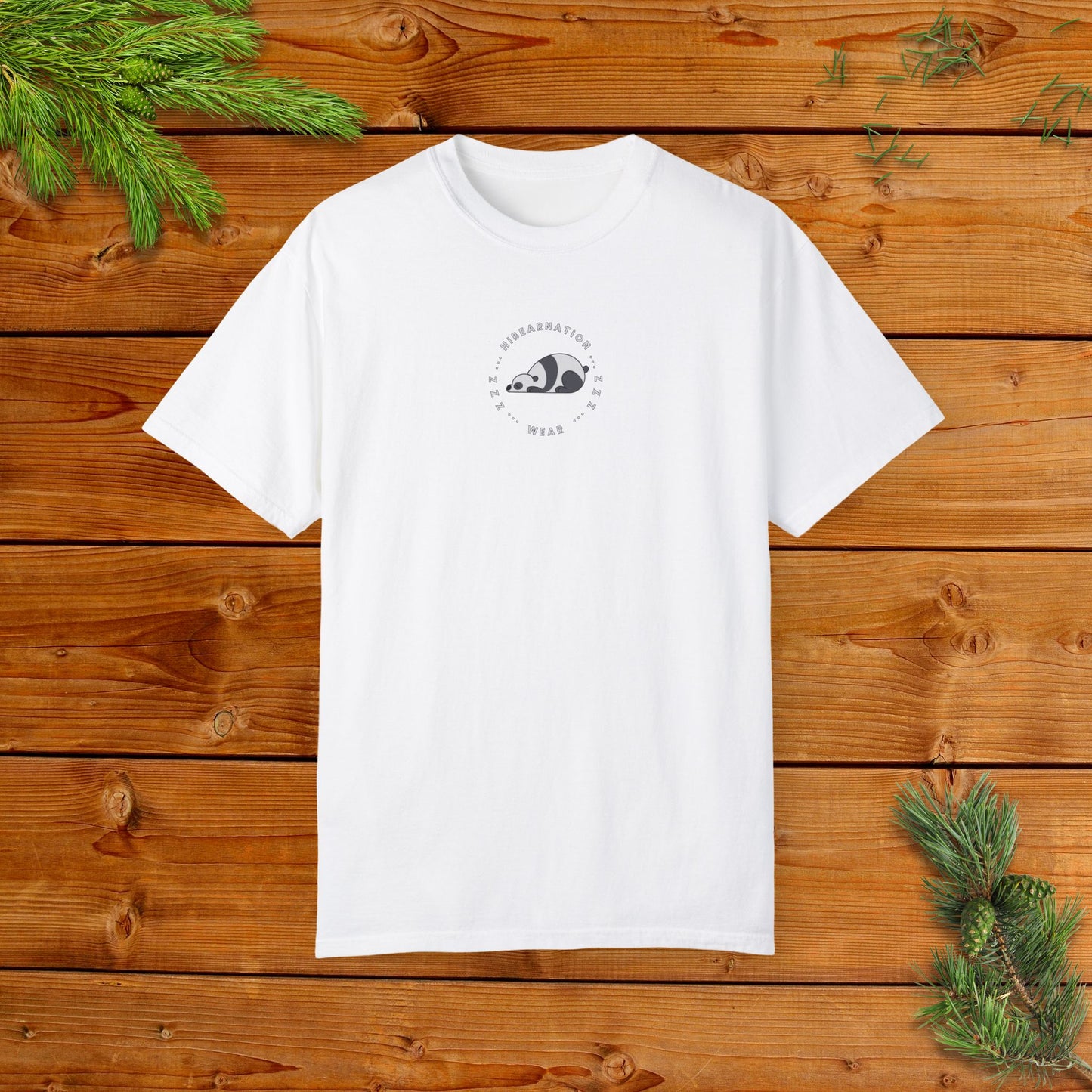Unisex Garment-Dyed T-Shirt - Chill Bear & Panda Design | Perfect for Nature Lovers