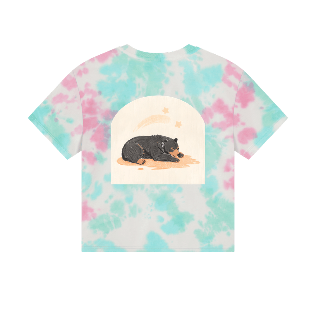 Moon Bear Time to Doze off on a Boxy Tee