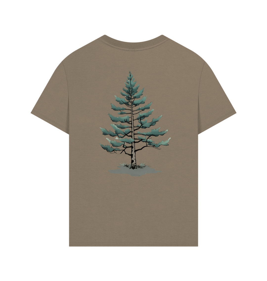 Black Bear and Lonely Pine on an Oversized Tee
