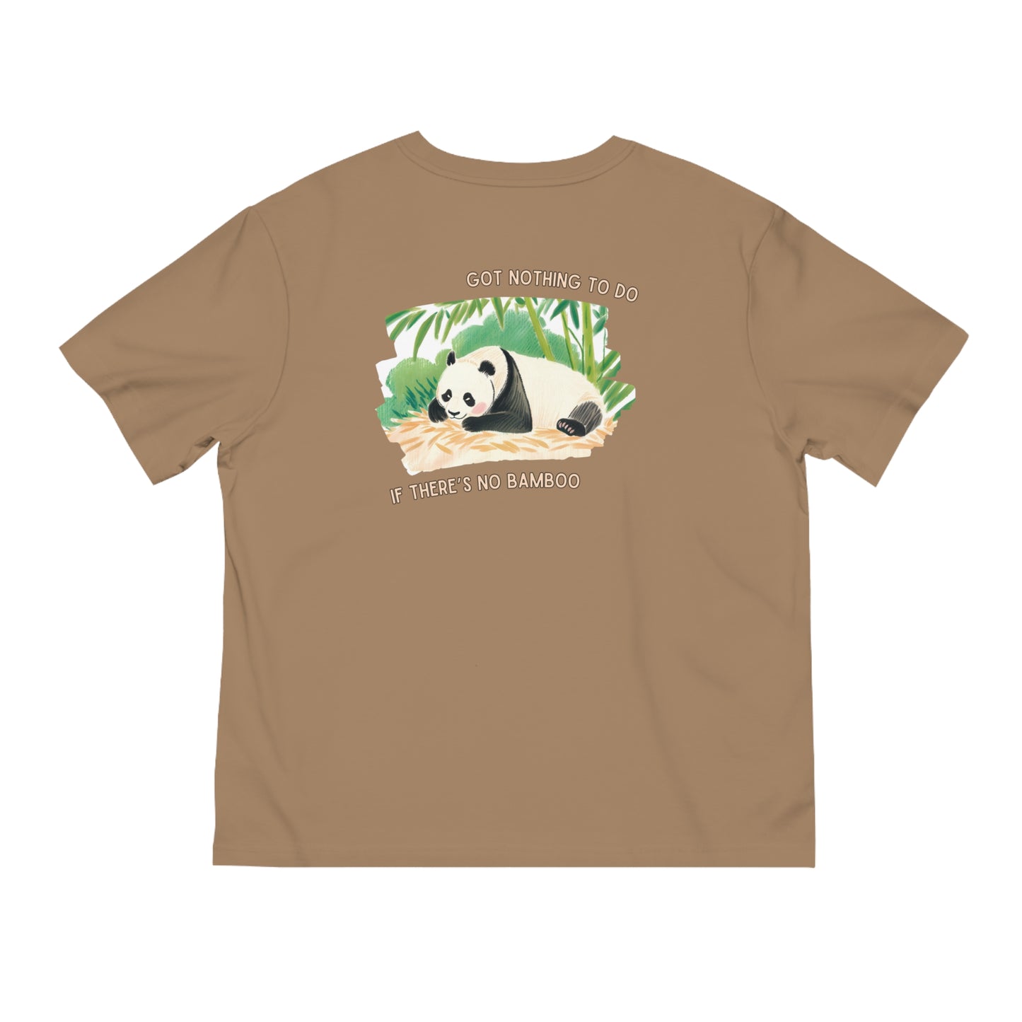 Unisex Panda Relaxation T-Shirt - "Got Nothing to Do If There's No Bamboo" Design