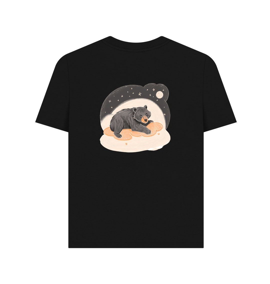 Moon Bear snoozin' away Plain Tee