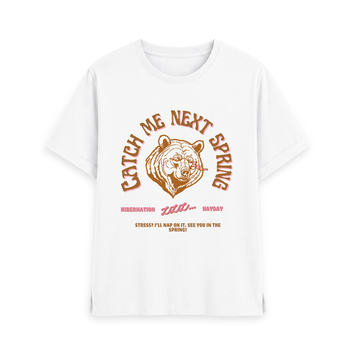 White Printed T-shirt Front