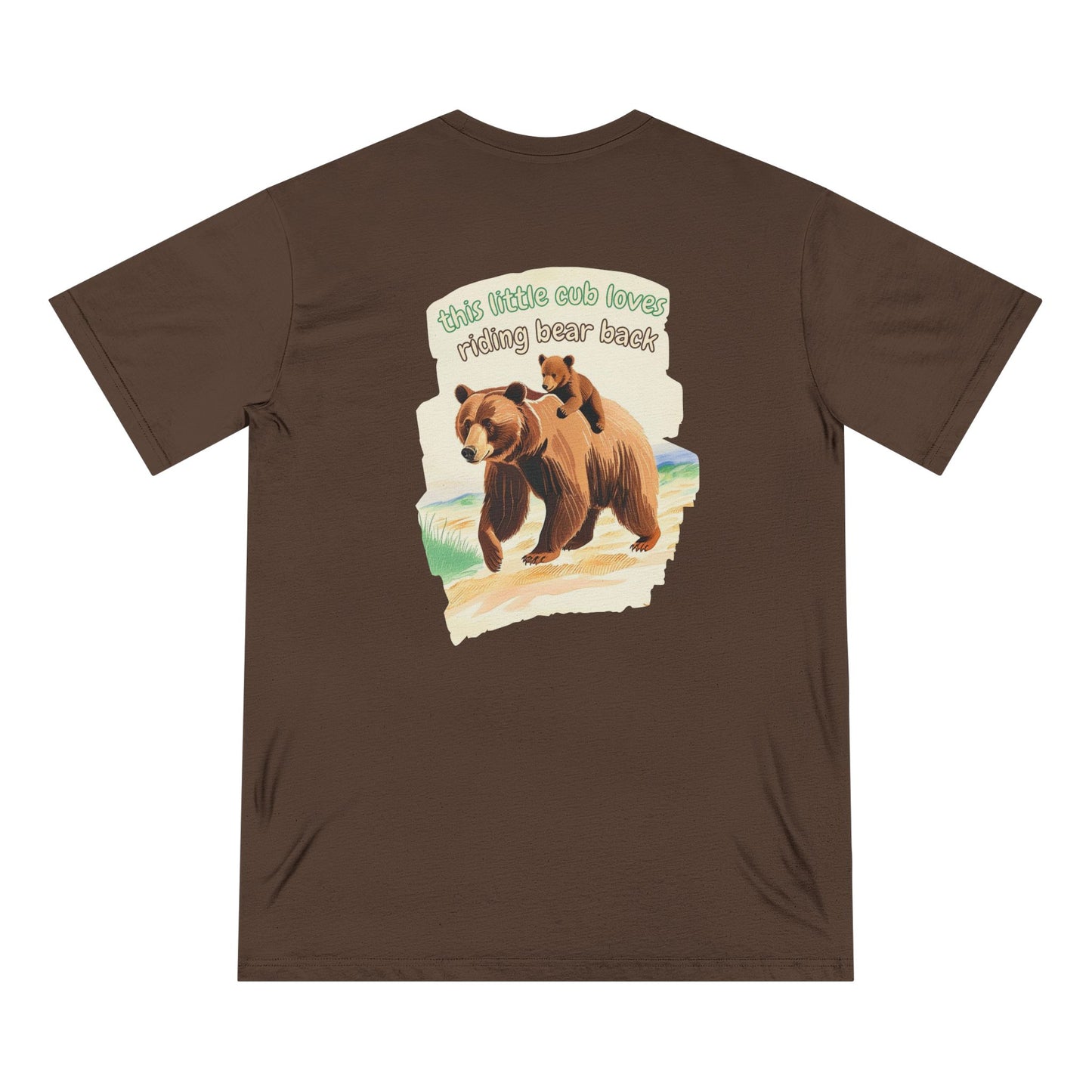 this cubs loves riding bear back I