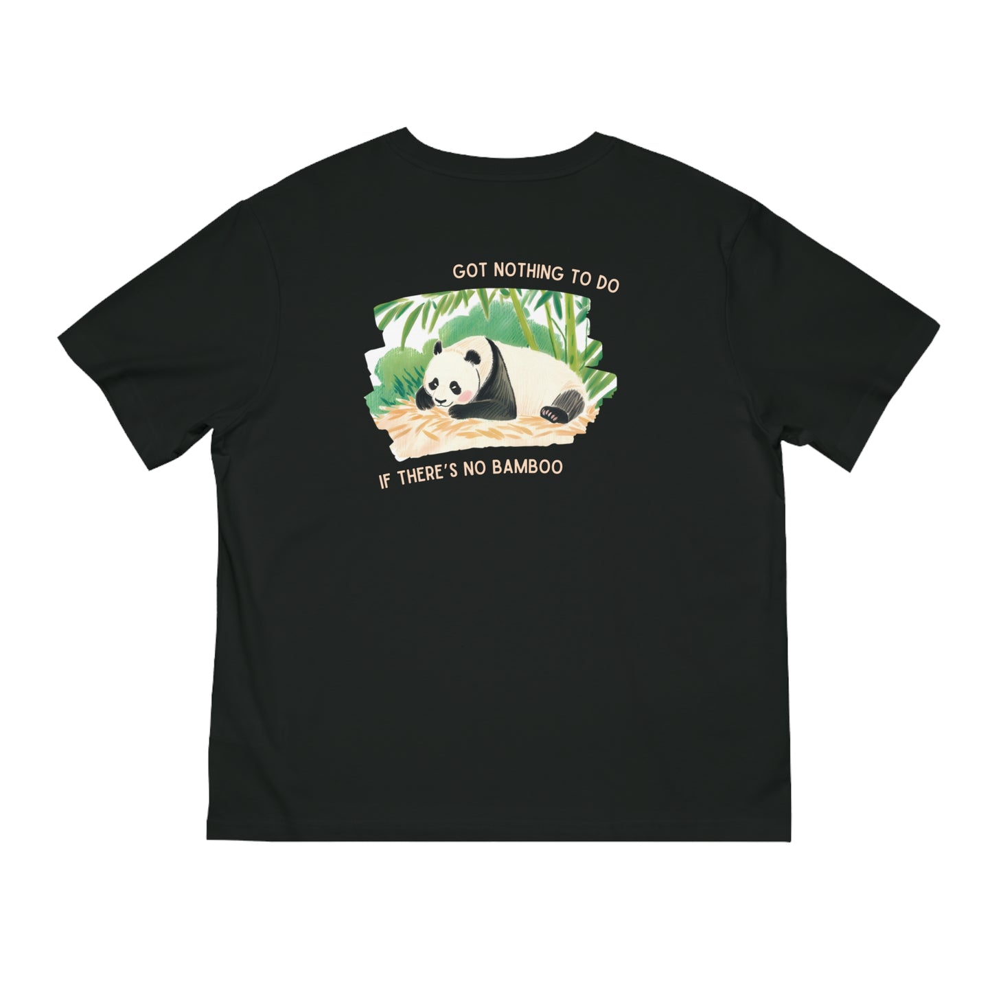 Unisex Panda Relaxation T-Shirt - "Got Nothing to Do If There's No Bamboo" Design