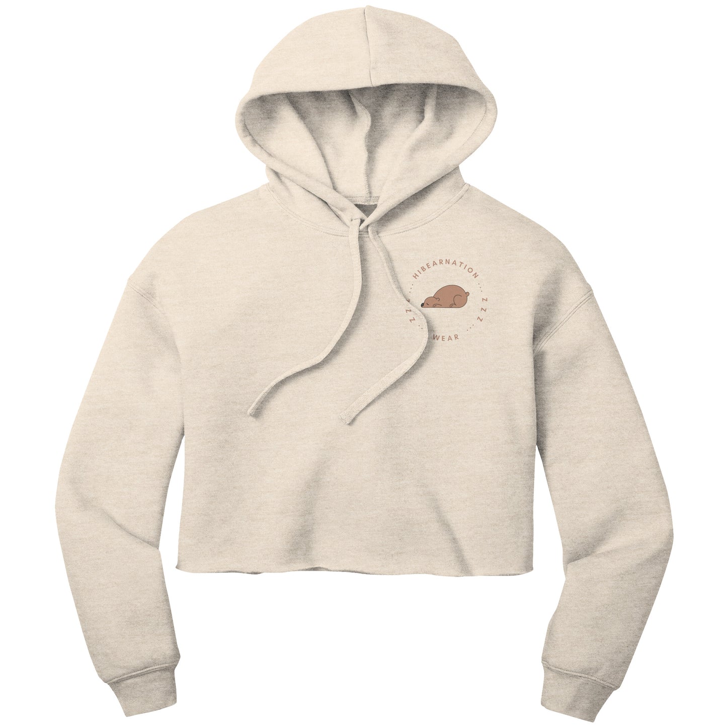 Classic Grizzly Logo Crop Fleece Dusk Hoodie