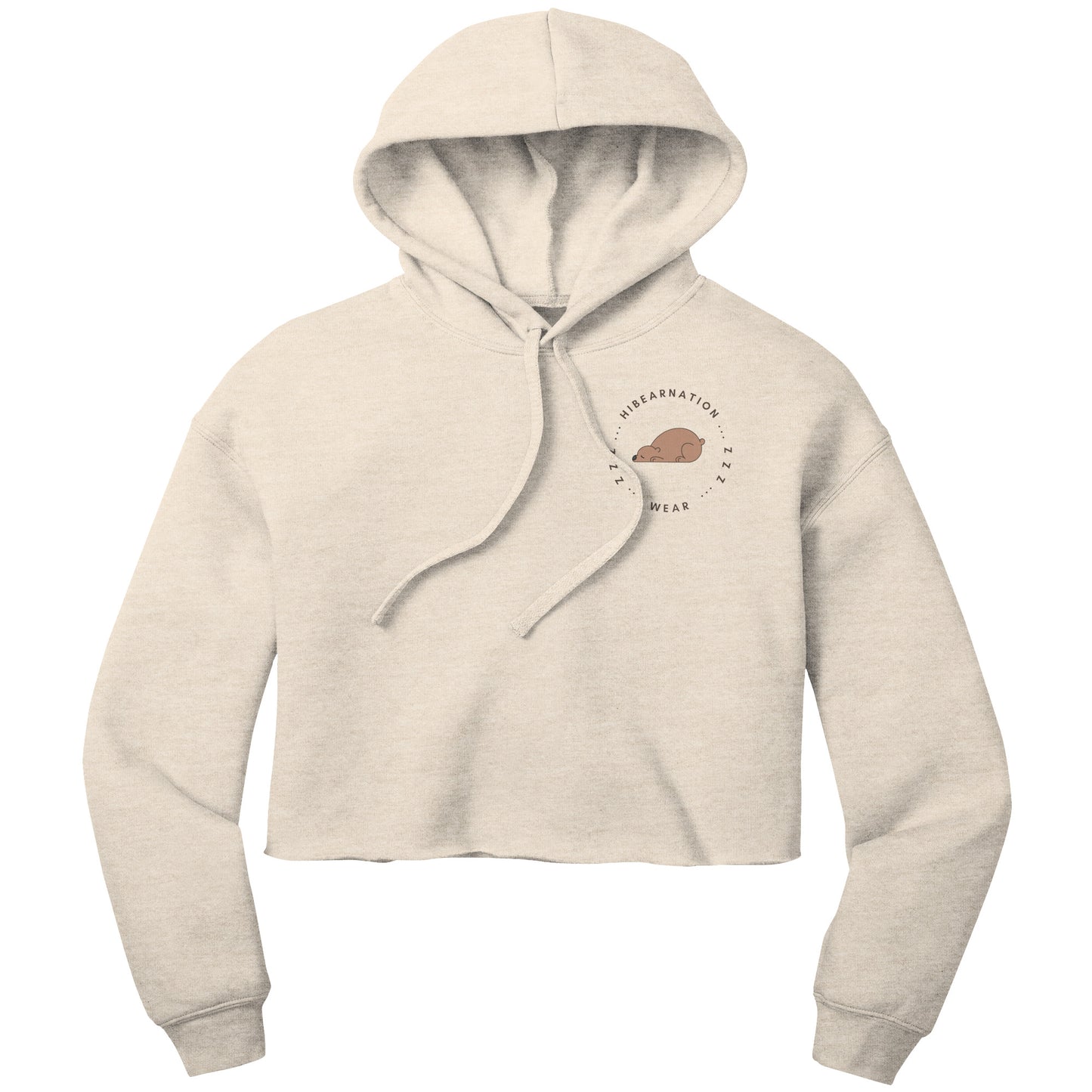 Classic Grizzly Logo Crop Fleece Dawn Hoodie