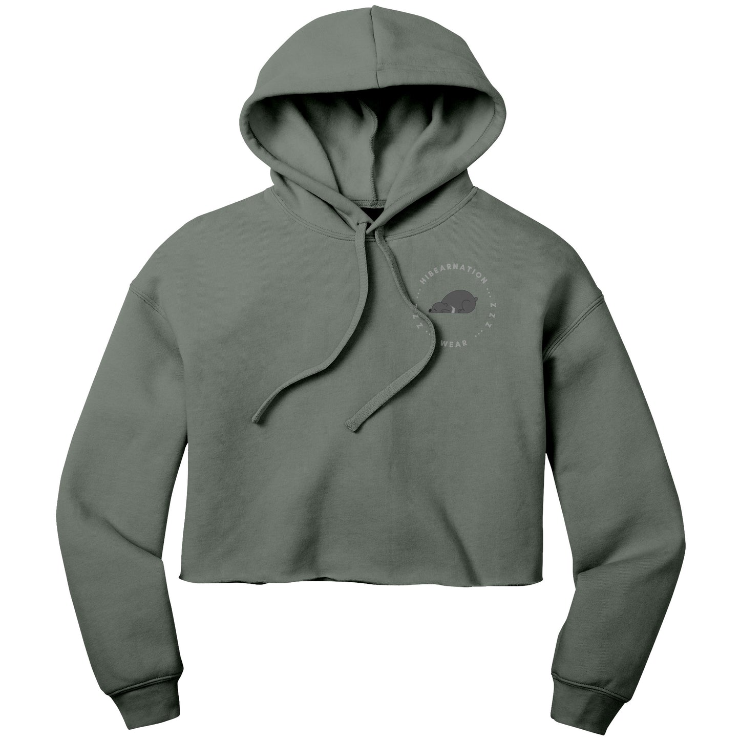Moon Bear Crop Fleece Dusk Hoodie