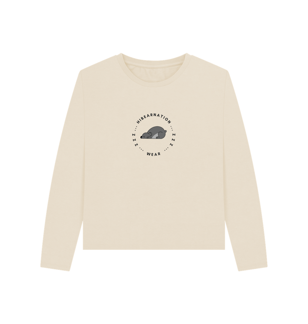 Oat Women Koala Bear Heavyweight Long Sleeve T-Shirt