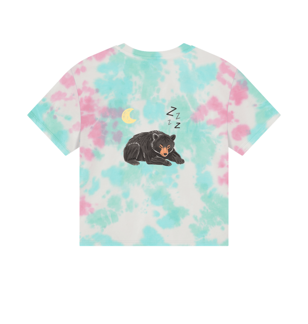 Moon Bear Havin' a Rest on a Boxy Tee