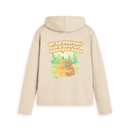 Oat Printed Hoody Back
