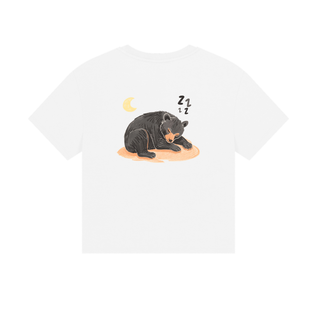 White Printed T-shirt Back