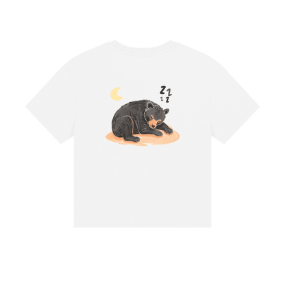 White Printed T-shirt Back