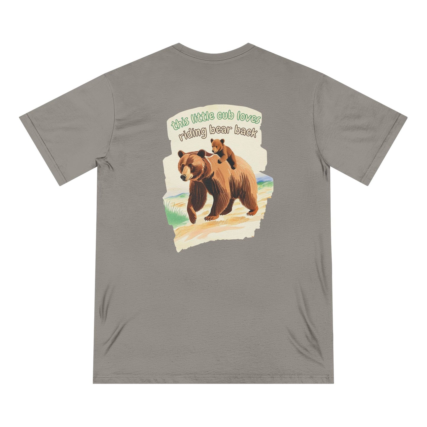 this cubs loves riding bear back I