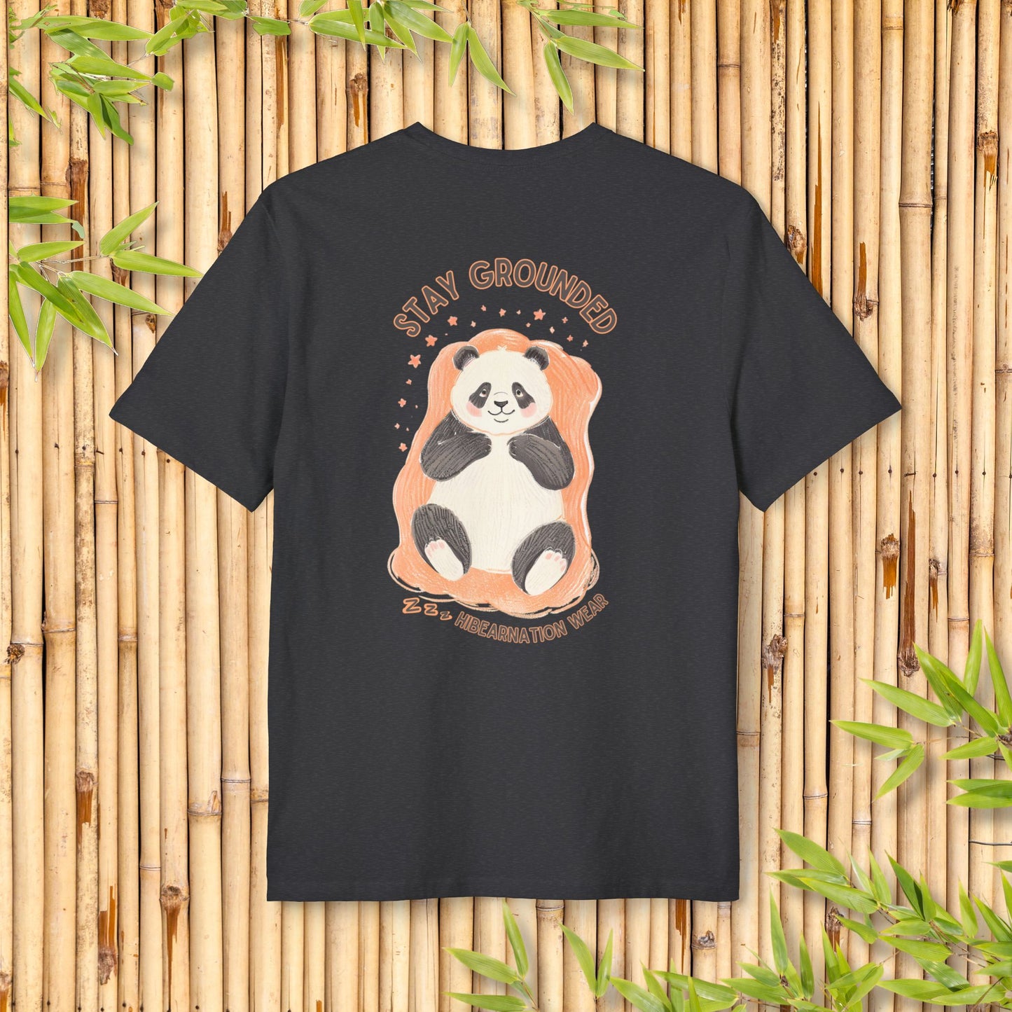 Stay Grounded Panda Unisex Re-Tee – Soft Cotton Graphic Tee for Nature Lovers