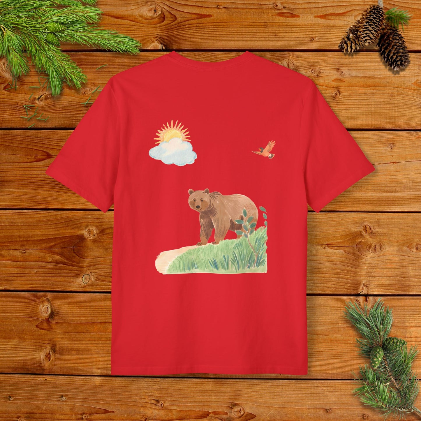 A Grizzly Sunny Day Stroll with a Robin I