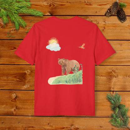 A Grizzly Sunny Day Stroll with a Robin I