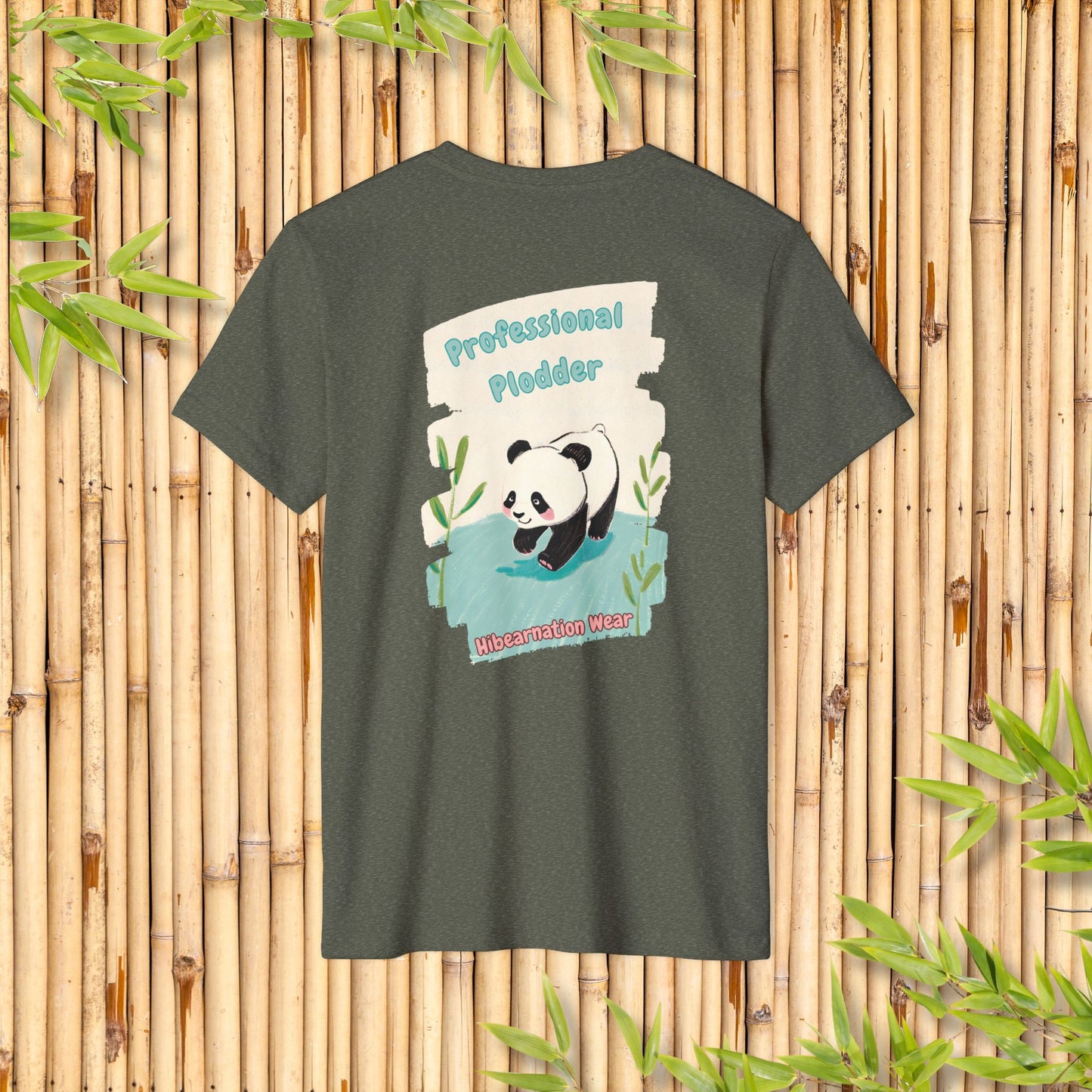 Eco-Friendly Panda Graphic T-Shirt - Professional Plodder Design