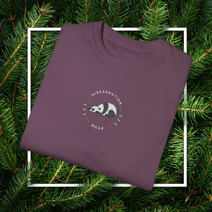 Unisex Garment-Dyed T-Shirt - Chill Bear & Panda Design | Perfect for Nature Lovers