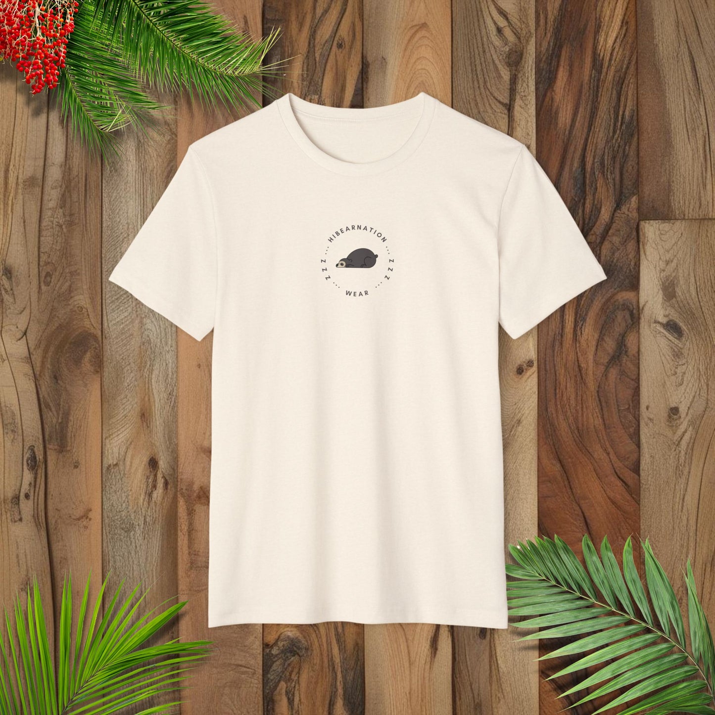 Unisex Recycled Organic T-Shirt - Bear-ly Awake, Always Hungry
