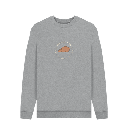 Light Heather Printed Sweater Front