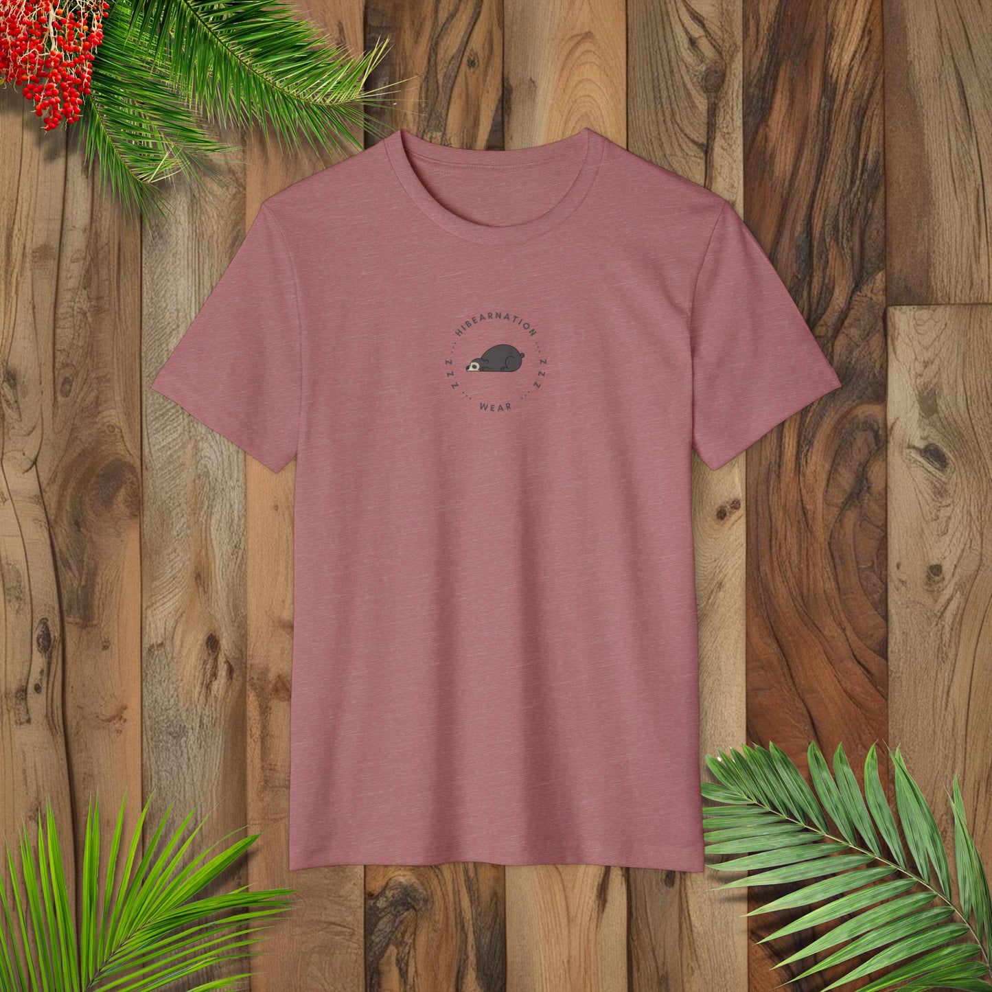Unisex Recycled Organic T-Shirt - Bear-ly Awake, Always Hungry