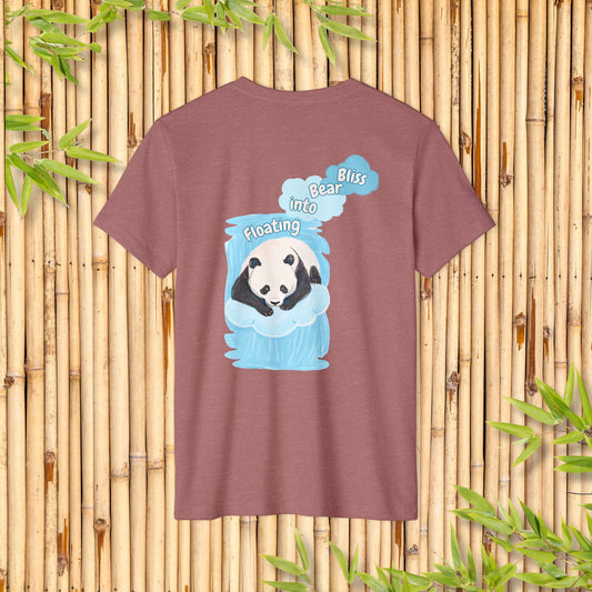 Unisex Recycled Organic T-Shirt - Floating Bliss Panda
