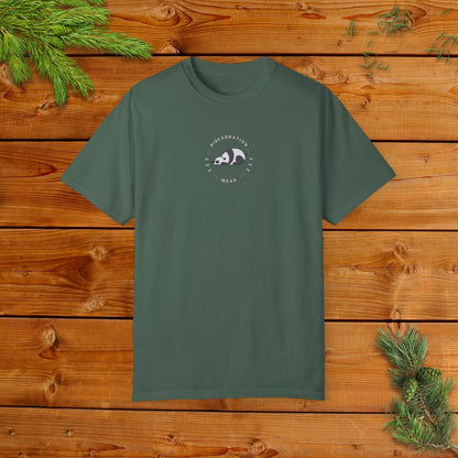 Unisex Garment-Dyed T-Shirt - Chill Bear & Panda Design | Perfect for Nature Lovers