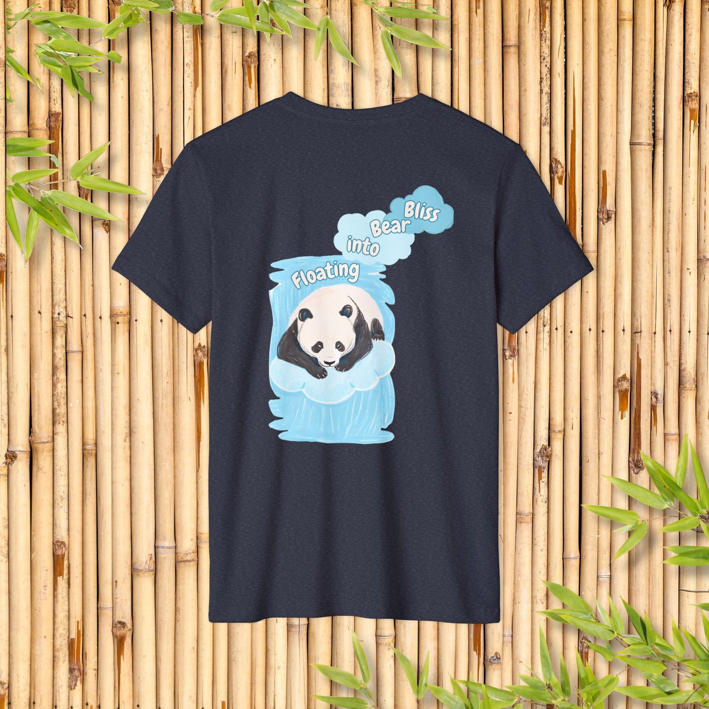 Unisex Recycled Organic T-Shirt - Floating Bliss Panda