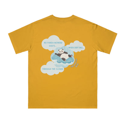 Panda Dreams Organic Unisex T-Shirt - Relaxing Cloud Design