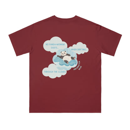 Panda Dreams Organic Unisex T-Shirt - Relaxing Cloud Design