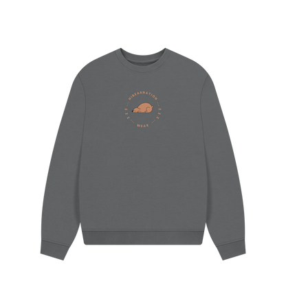 Slate Grey Grizzly Bear Loungewear Sweater