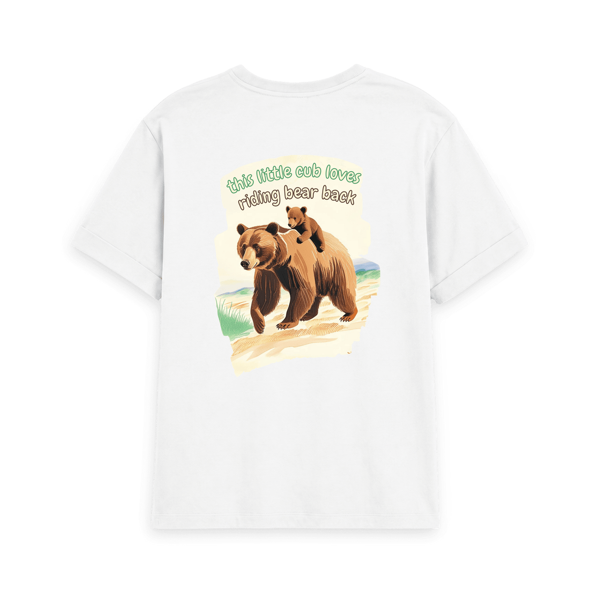 White Printed T-shirt Back
