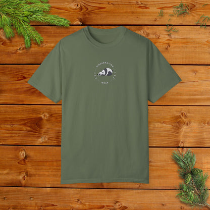 Unisex Garment-Dyed T-Shirt - Chill Bear & Panda Design | Perfect for Nature Lovers
