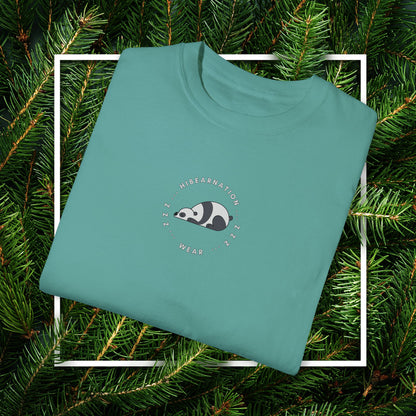 Unisex Garment-Dyed T-Shirt - Chill Bear & Panda Design | Perfect for Nature Lovers