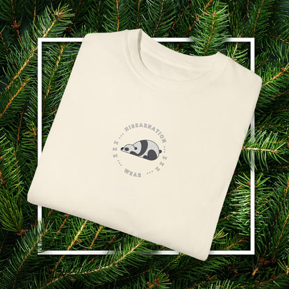 Unisex Garment-Dyed T-Shirt - Chill Bear & Panda Design | Perfect for Nature Lovers