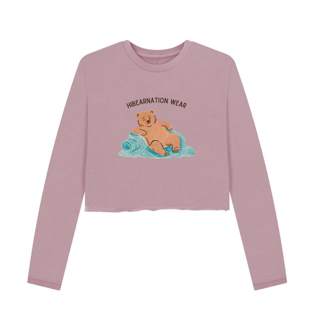 Mauve Printed Boxy Jumpers Front