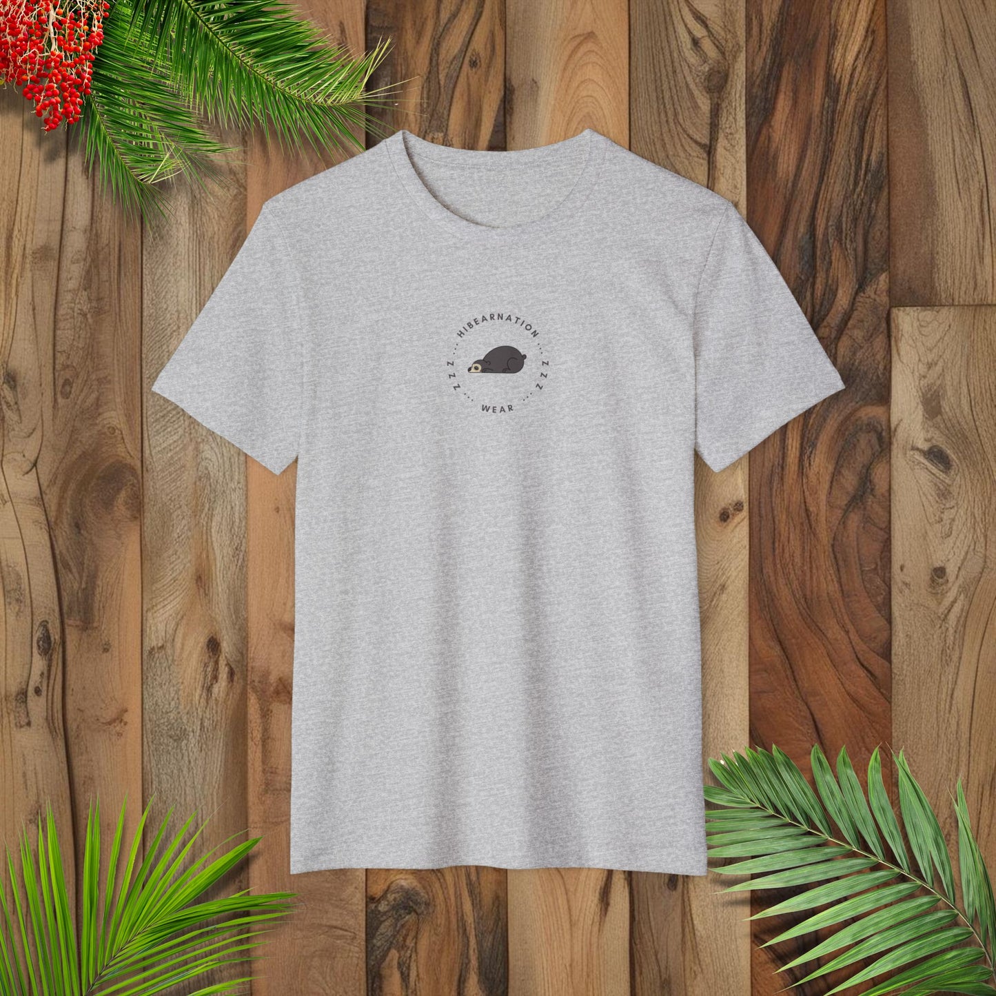 Unisex Recycled Organic T-Shirt - Bear-ly Awake, Always Hungry