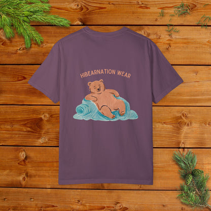 Unisex Garment-Dyed T-Shirt - Chill Bear & Panda Design | Perfect for Nature Lovers
