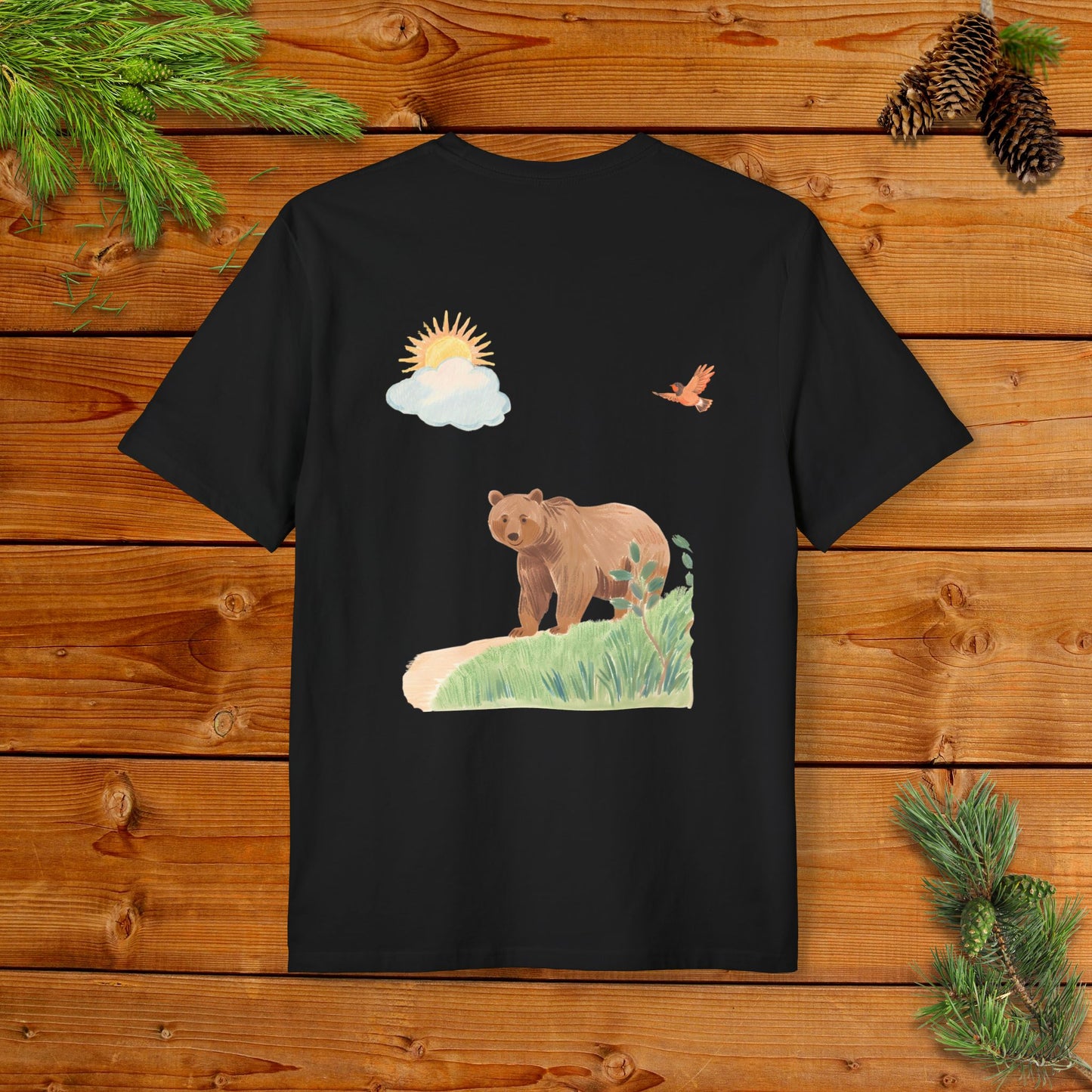 A Grizzly Sunny Day Stroll with a Robin I