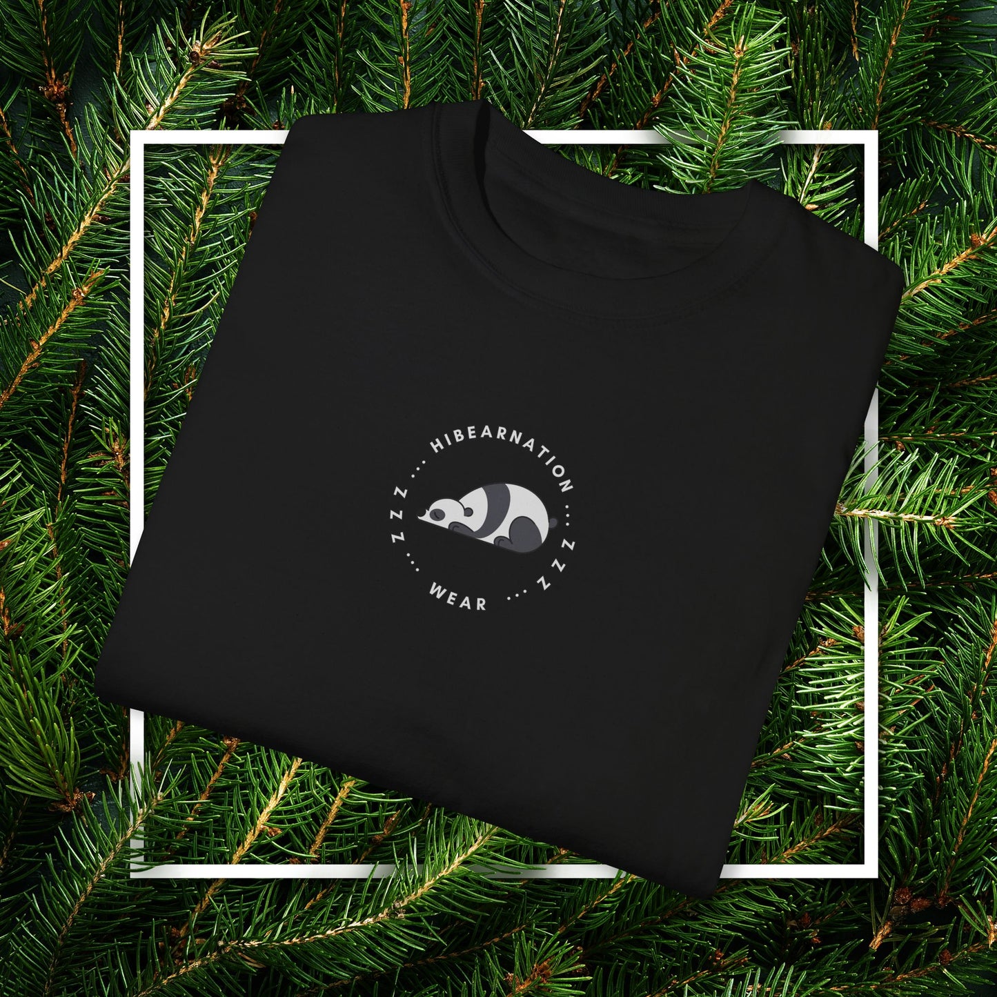 Unisex Garment-Dyed T-Shirt - Chill Bear & Panda Design | Perfect for Nature Lovers