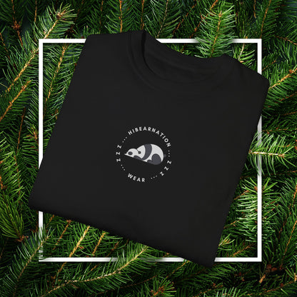 Unisex Garment-Dyed T-Shirt - Chill Bear & Panda Design | Perfect for Nature Lovers