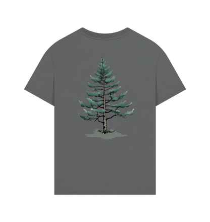 Black Bear and Lonely Pine on an Oversized Tee