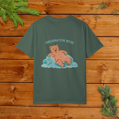 Unisex Garment-Dyed T-Shirt - Chill Bear & Panda Design | Perfect for Nature Lovers